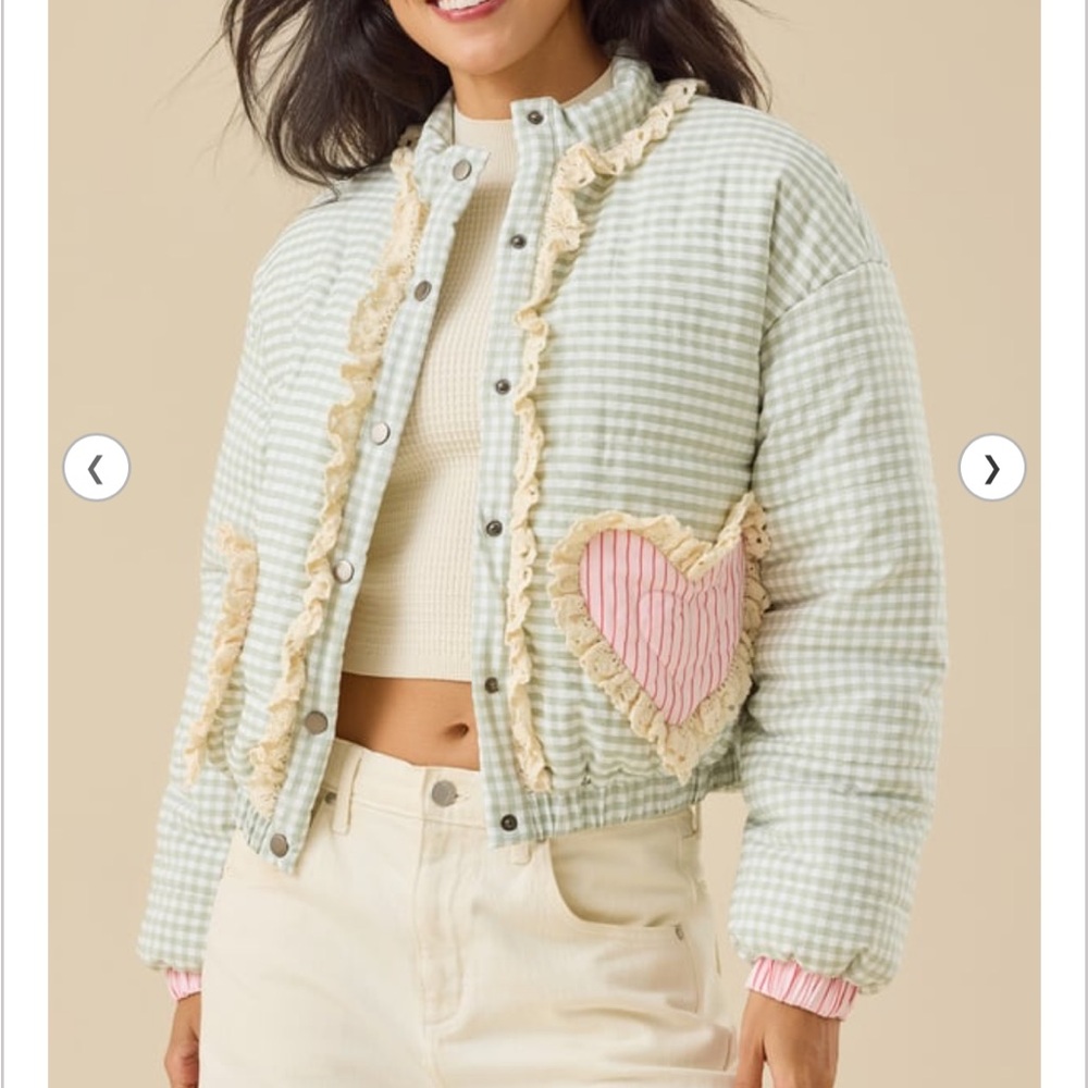 NWT Altar’d State Gemma Gingham Jacket